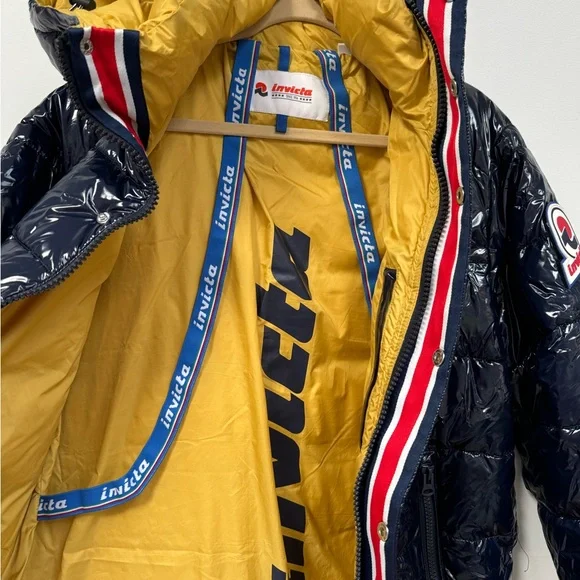 Invicta Large Men’s Shiny Puffer Coat - Picture 4 of 8